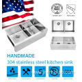 Stainless Steel Double Bowl Apron Front Kitchen Sink